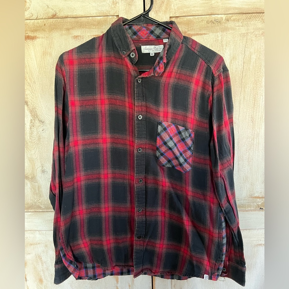 Sovereign Code unique patchwork flannel (M)